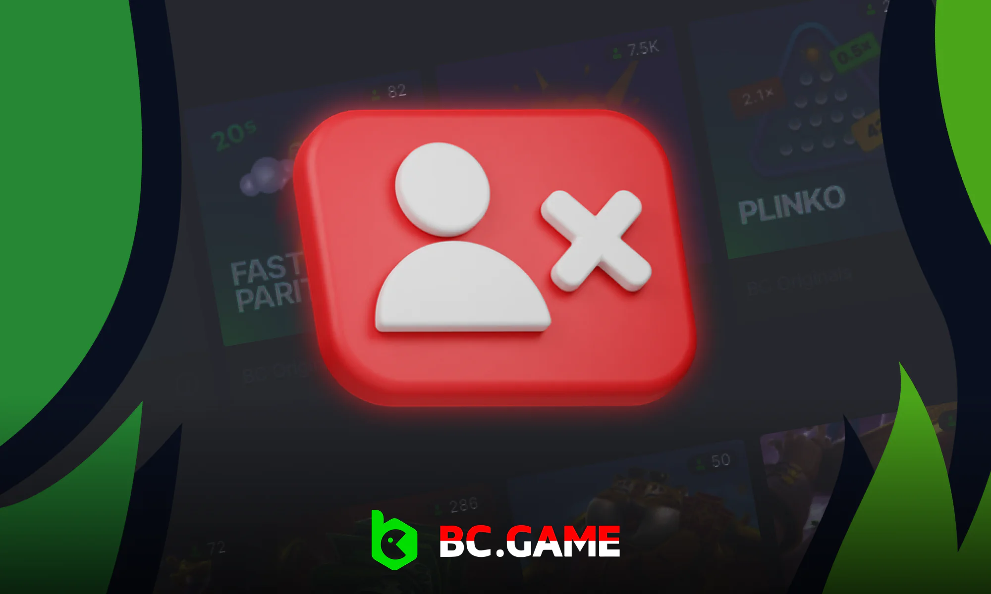 Follow these steps to deactivate your BC Game account